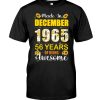 Make In December 1965 56 Years Of Being Awesome Sunflowers Shirt