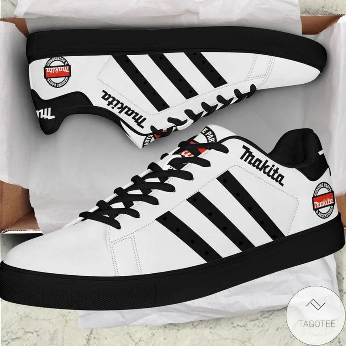 Makita White Abd Black Stan Smith Shoes