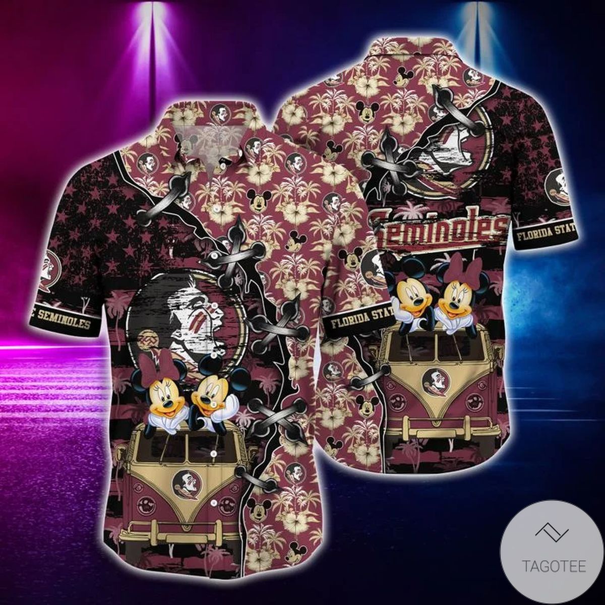 Mickey Mouse Florida State Seminoles NCAA Hawaiian Shirt