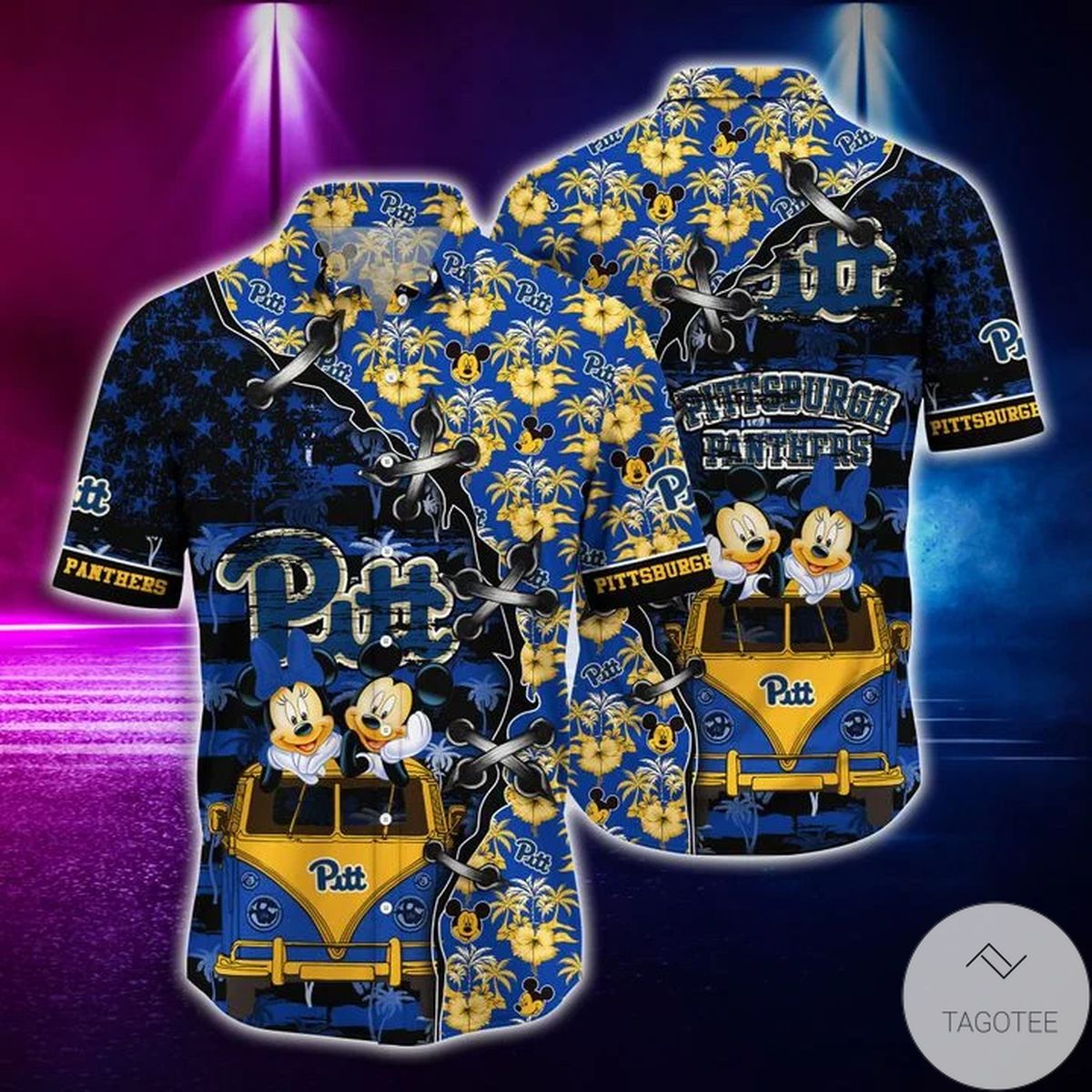 Mickey Mouse Pittsburgh Panthers NCAA Hawaiian Shirt