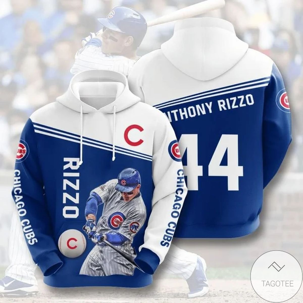 Mlb Chicago Cubs Anthony Rizzo 44 Hoodie