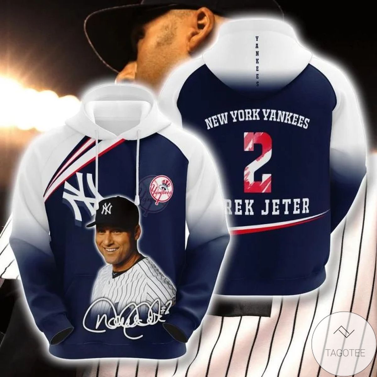 Mlb New York Yankees Derek Jeter 2 Hoodie
