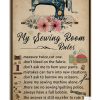My Sewing Room Rules Poster