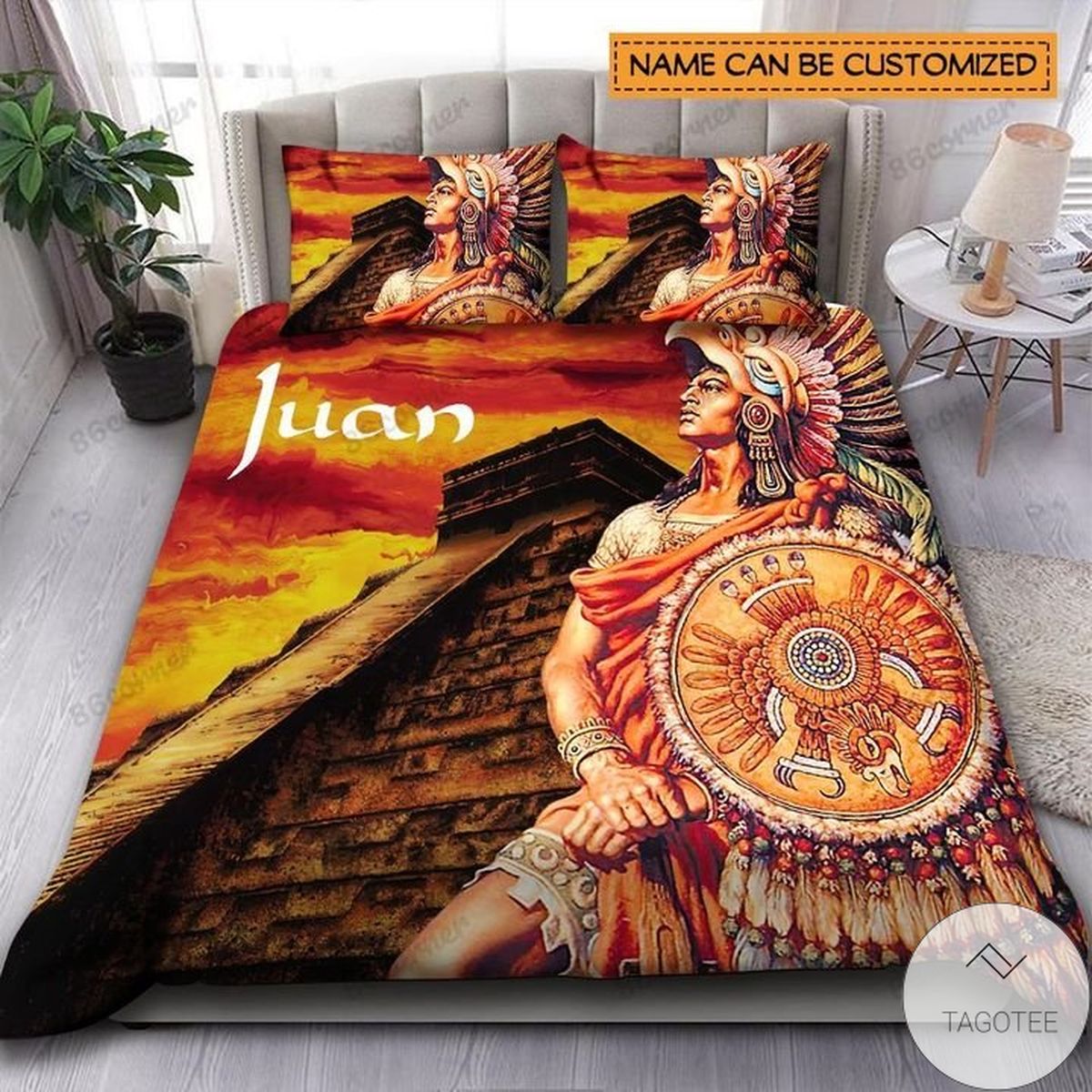 Personalized Aztec Warrior Bedding Set