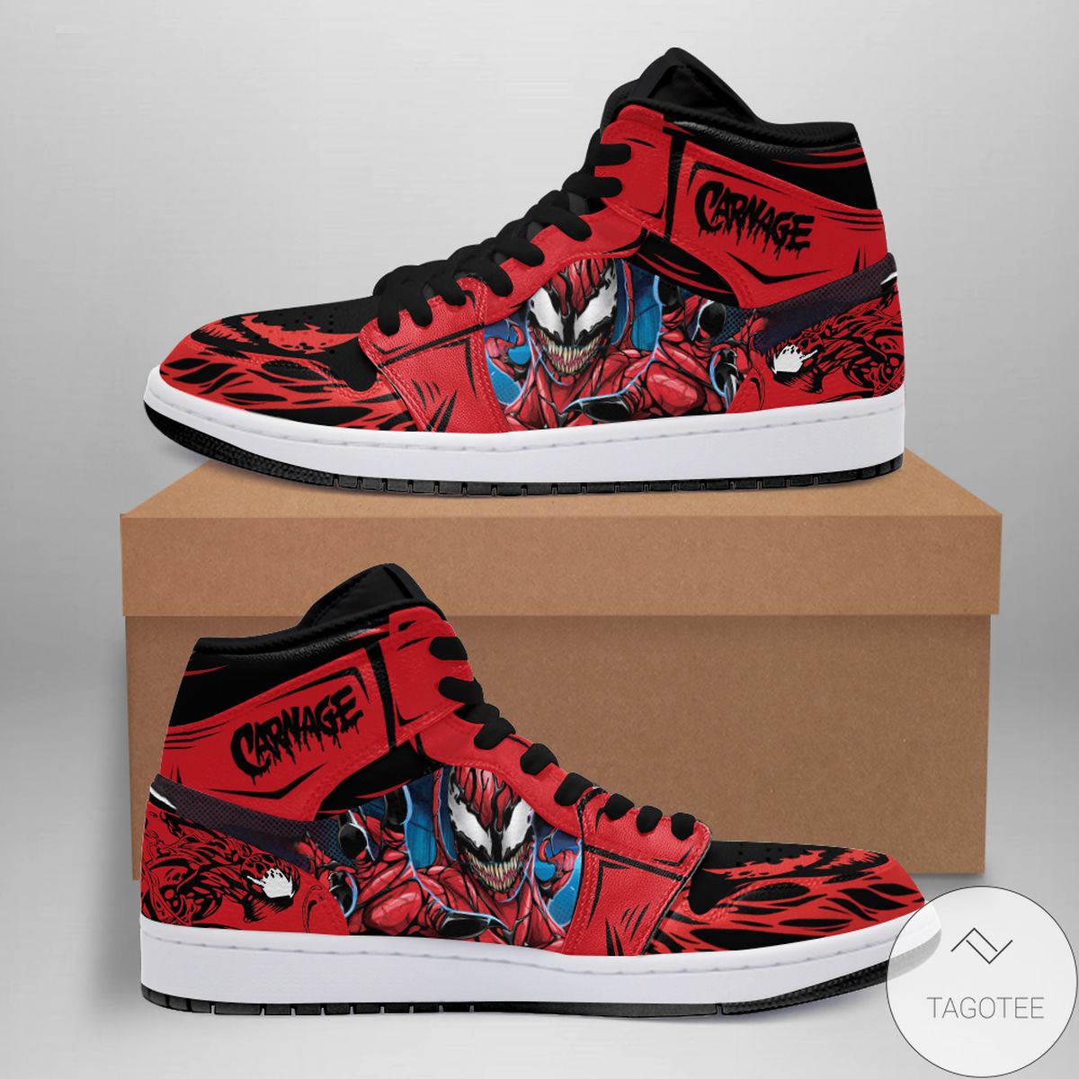Personalized Carnage Air Jordan High Top Shoes