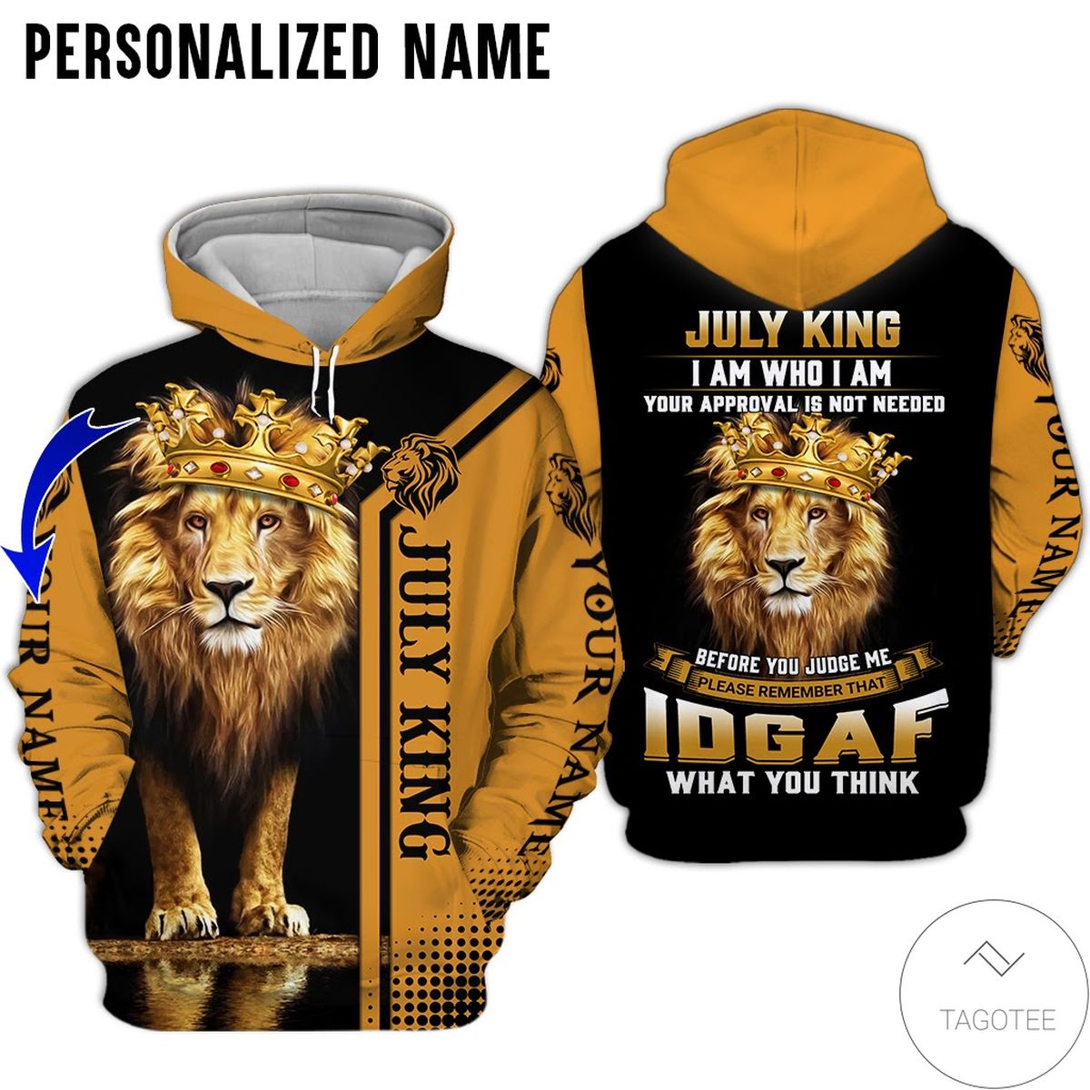 Personalized July Guy July King I Am Who I Am 3d Hoodie
