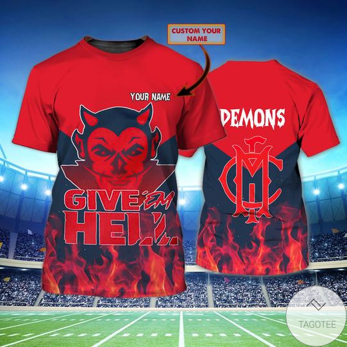 Personalized Melbourne Football Club 3d Shirt
