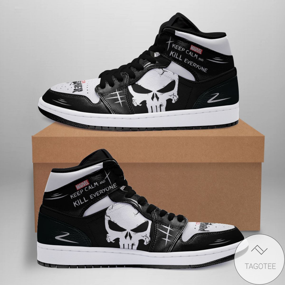Personalized Punisher Air Jordan High Top Shoes