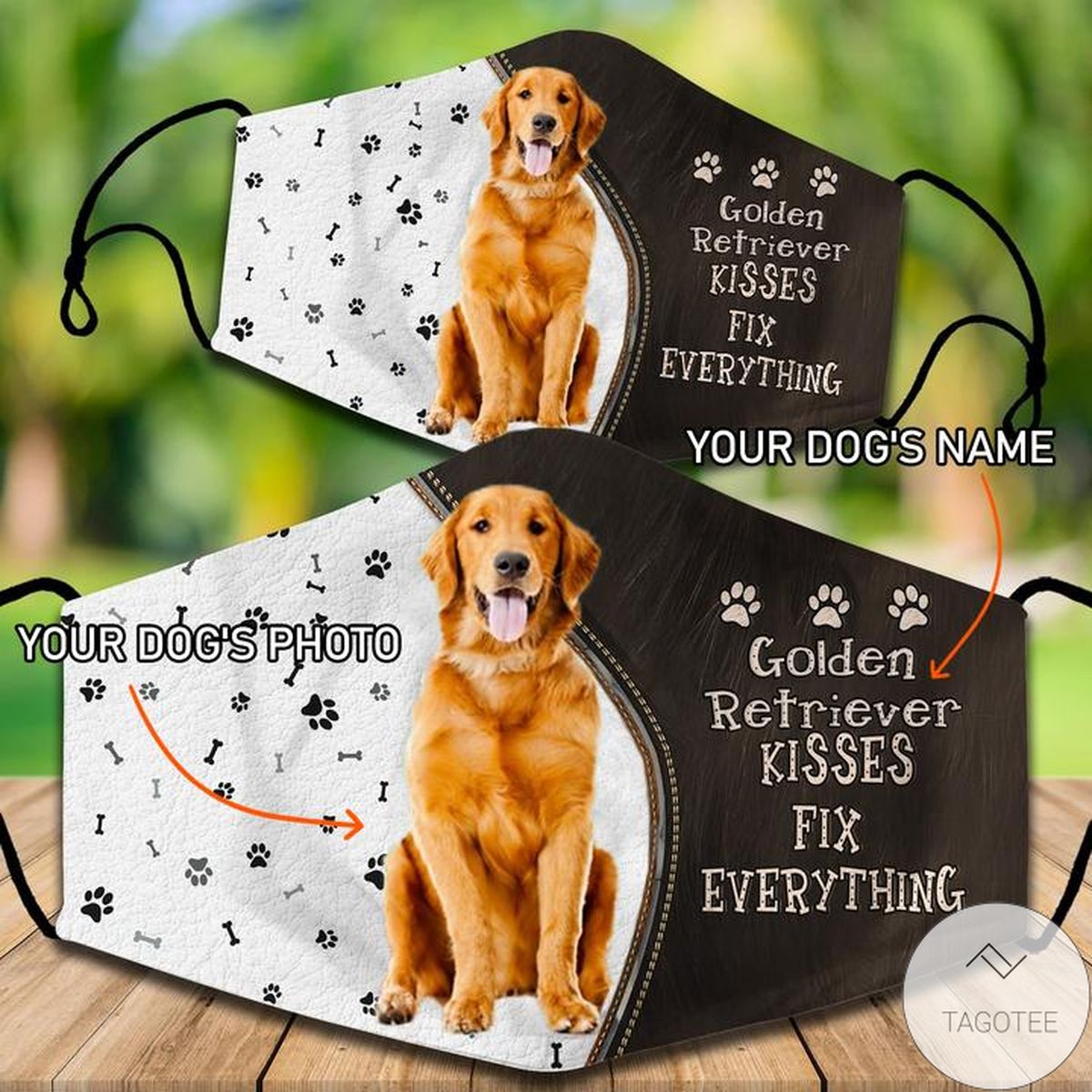 Personalized Your Dogs Kisses Fix Everything Face Mask