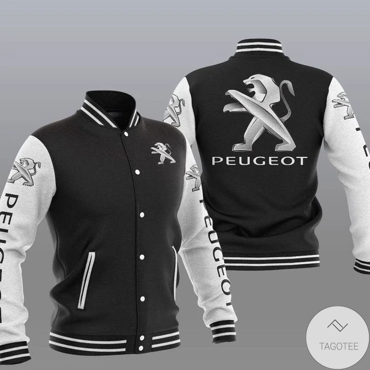 Peugeot Logo Varsity Baseball Jacket