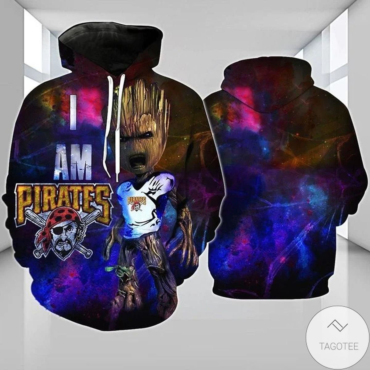 Pittsburgh Pirates I Am Groot 3D Hoodie