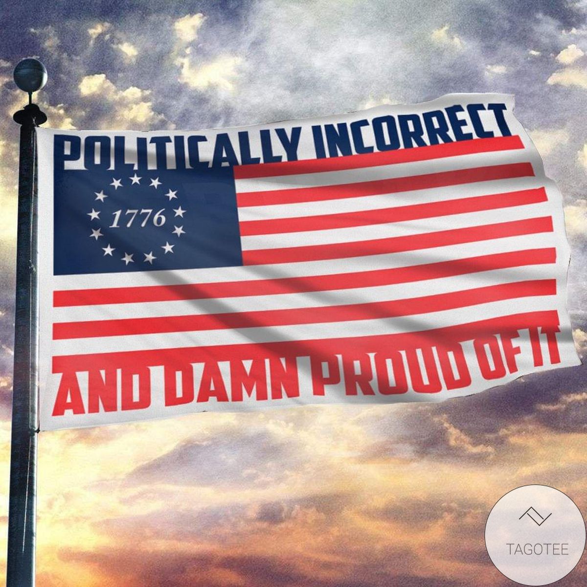 Politically Incorrect And Damn Proud Of It Flag