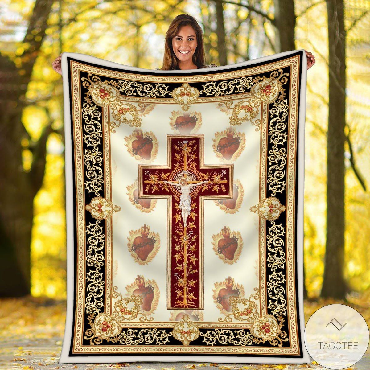 Sacred Heart Of Jesus Blanket