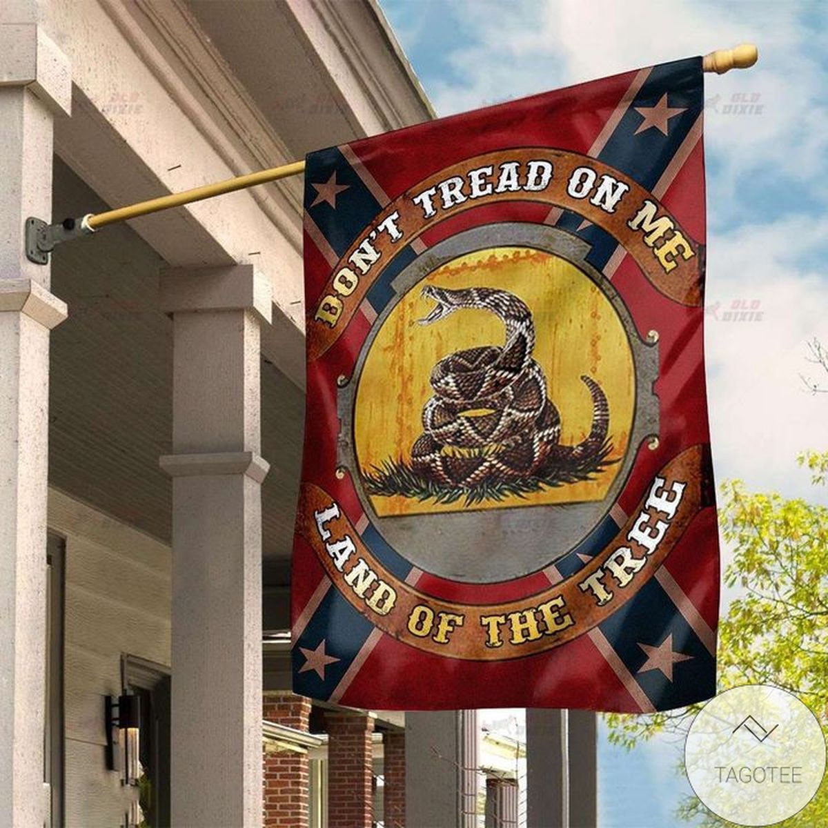 Southern Don't Tread On Me Land Of The Tree Flag