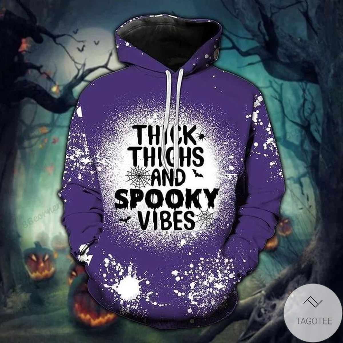 Thick Thighs And Spooky Vibes Hoodie