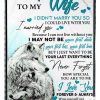 To My Wife I Didn't Marry You So I Could Live With You Ove You Your Husband Fleece Blanket