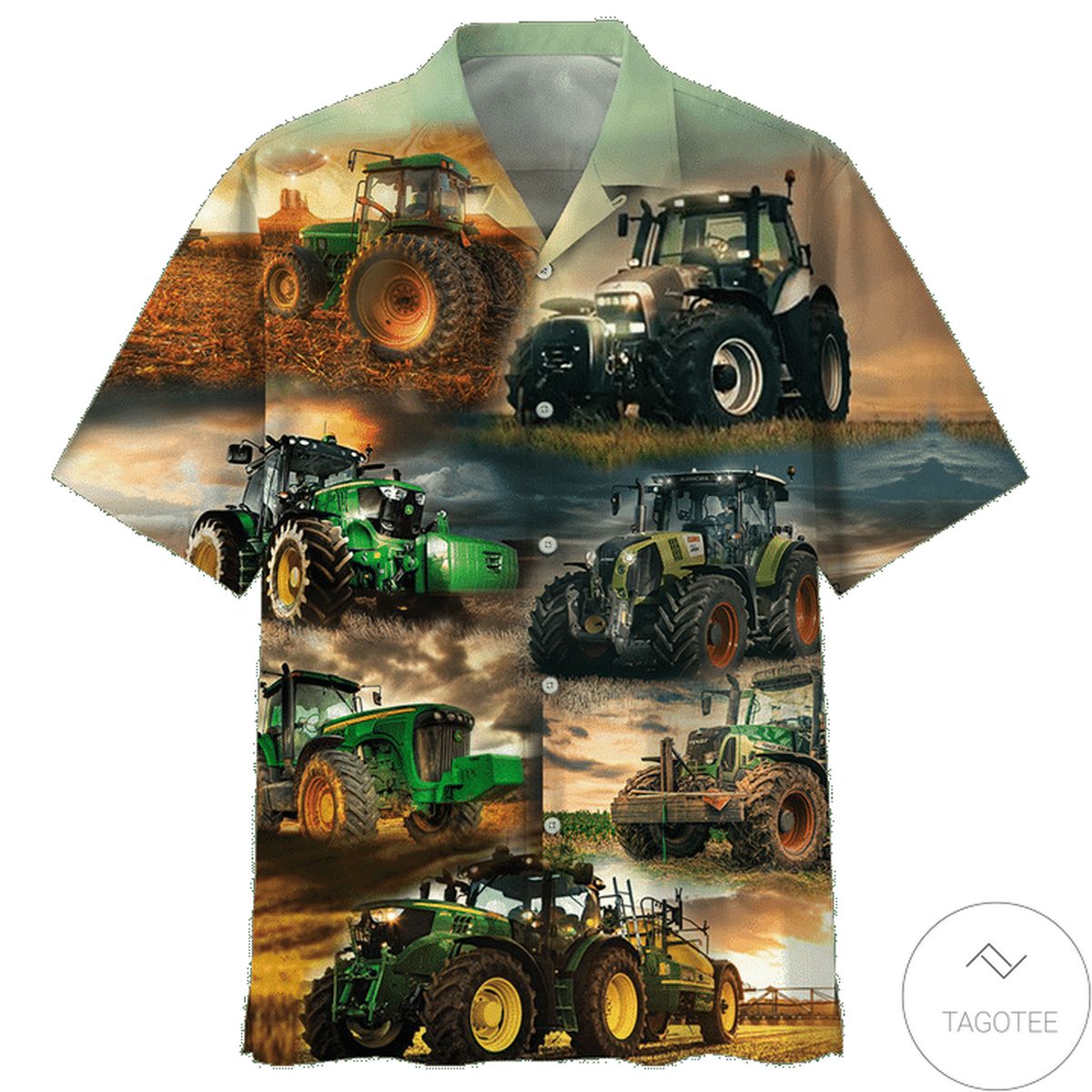 Tractor Full Printed Hawaiian Shirt