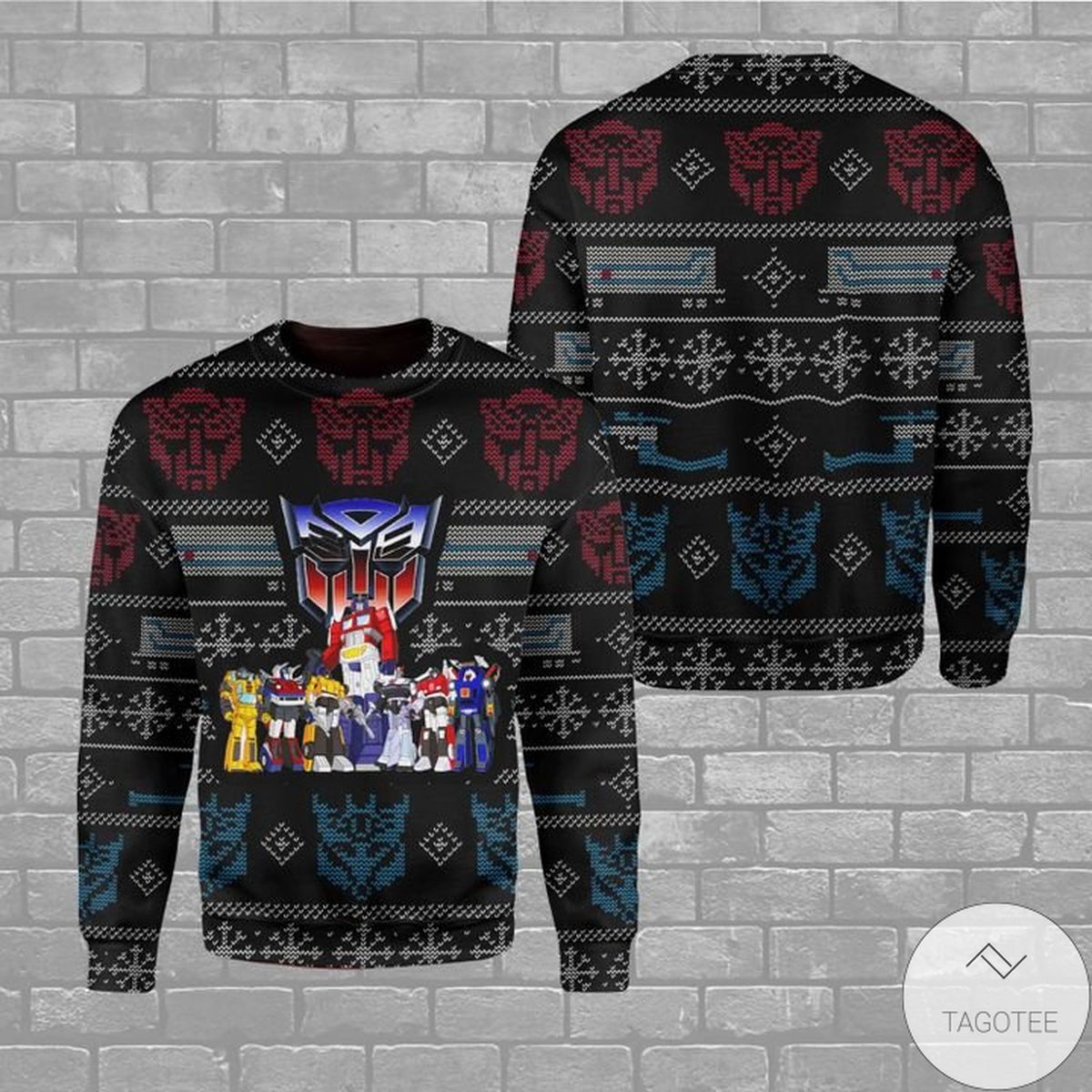 Transformer Robot Movies Ugly Christmas Sweater