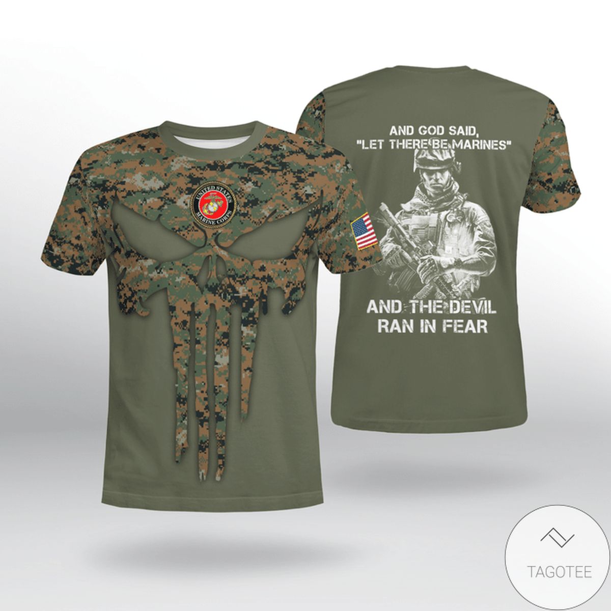 USMC And God Said Let There Be Marines Shirt