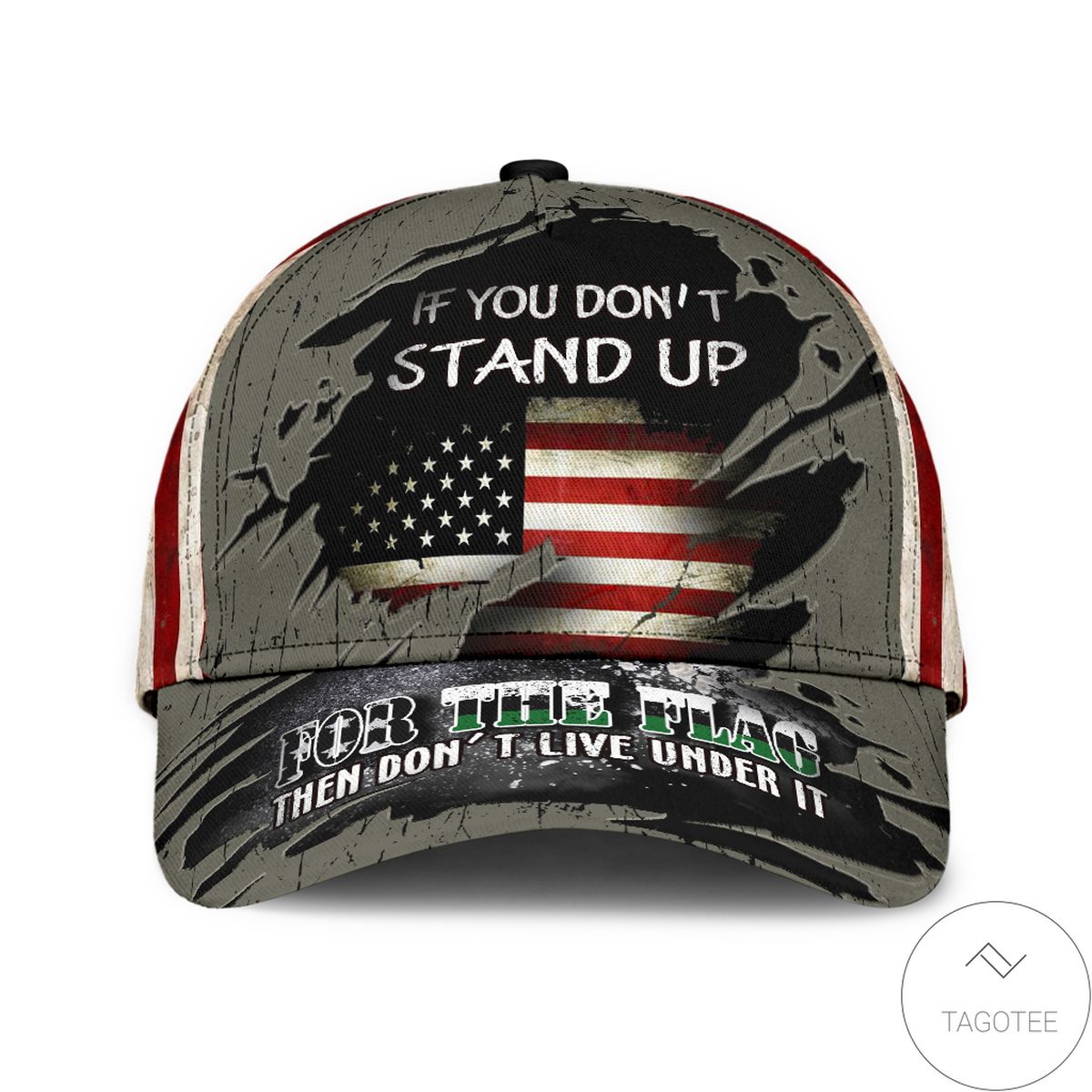 Veteran Flag  If You Don't Stand Up Cap