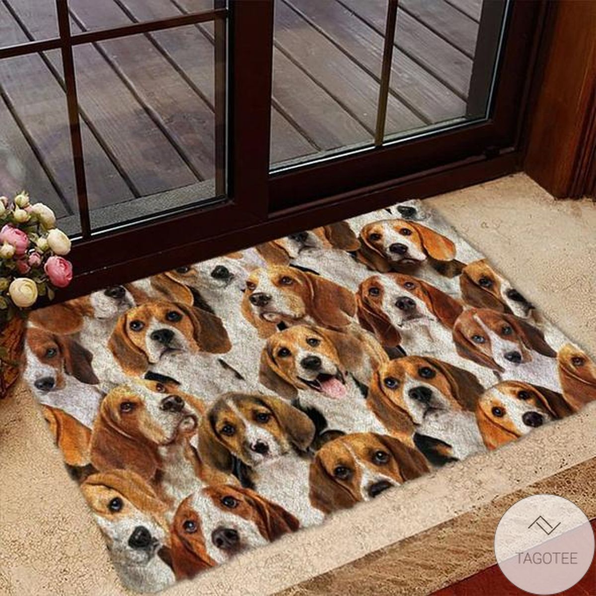 A Bunch Of Beagles Doormat