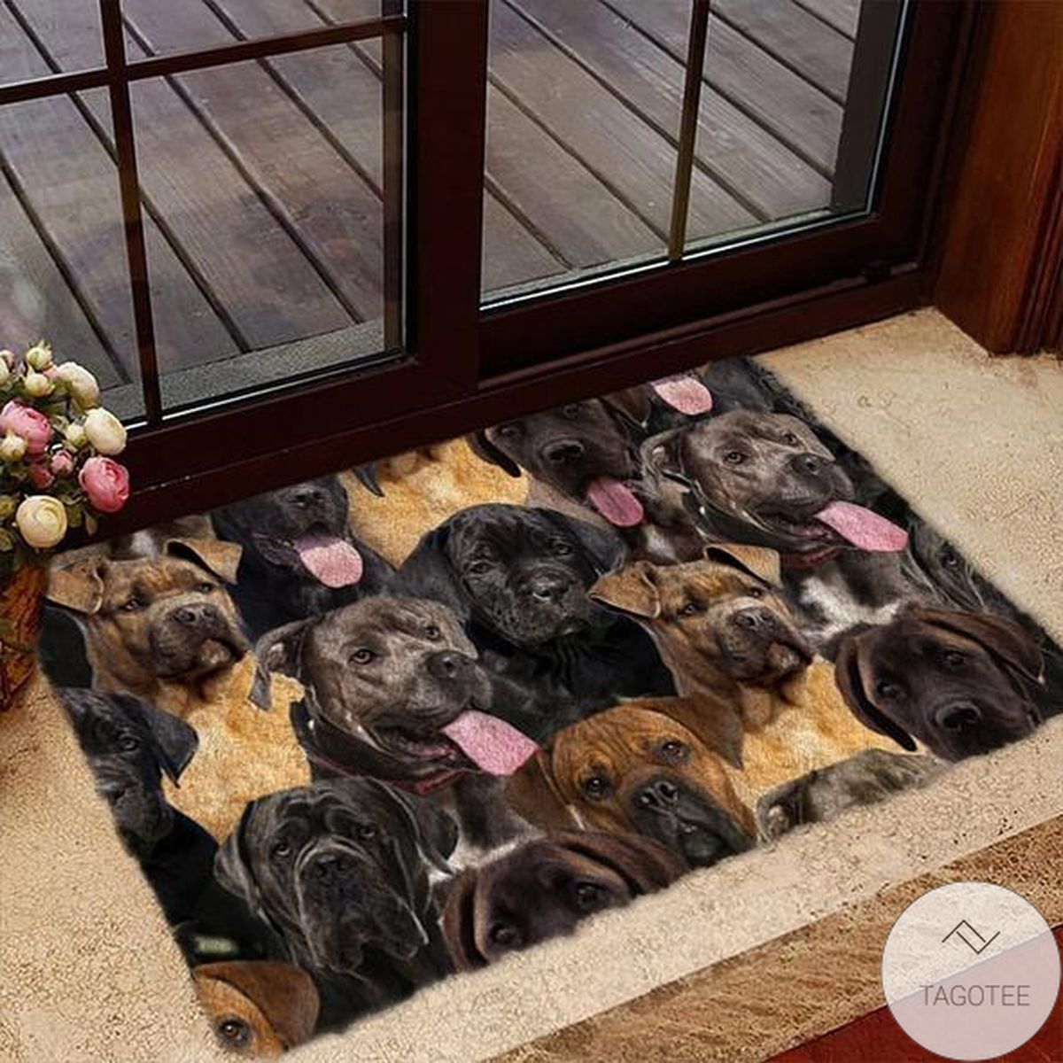 A Bunch Of Cane Corsos Doormat