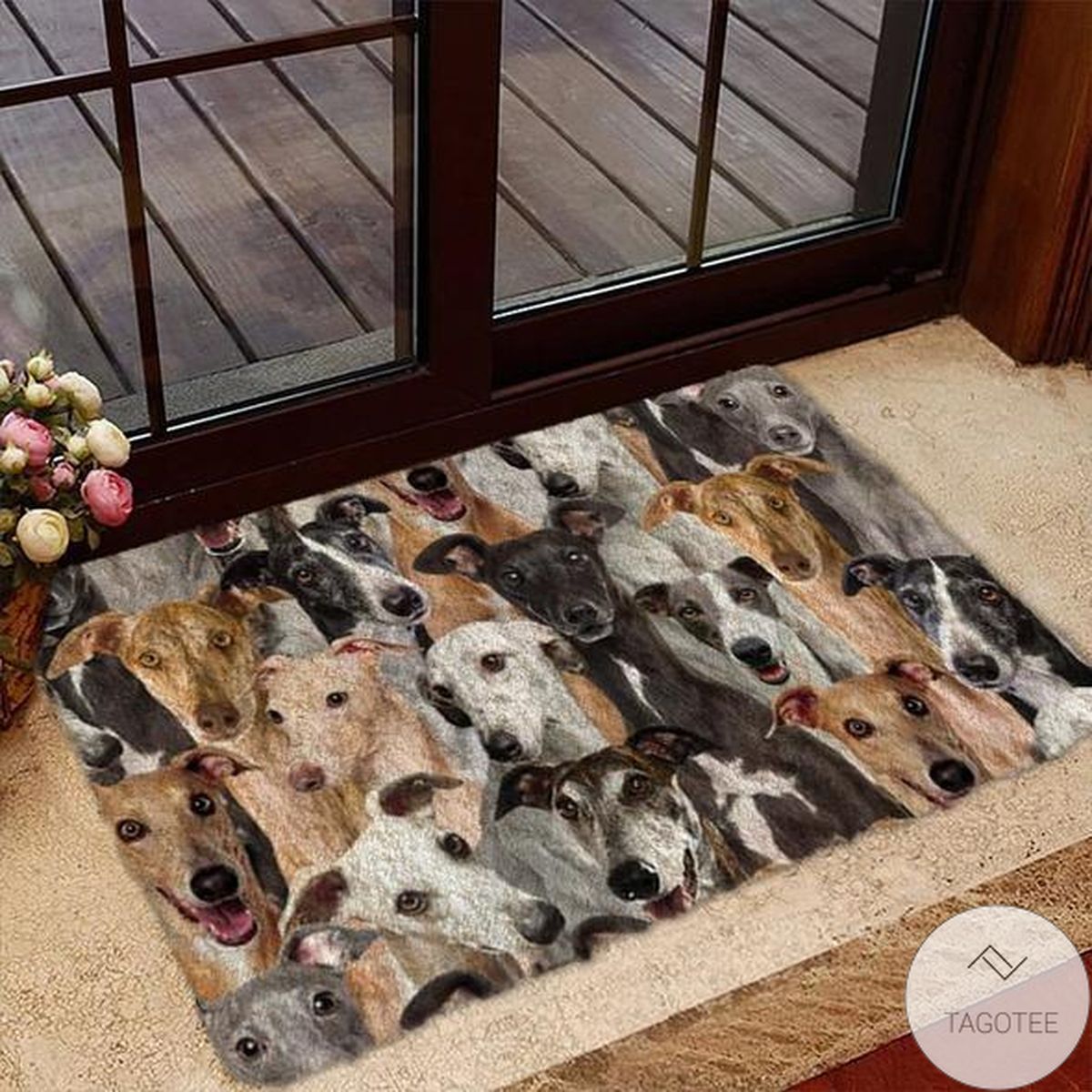 A Bunch Of Greyhounds Doormat