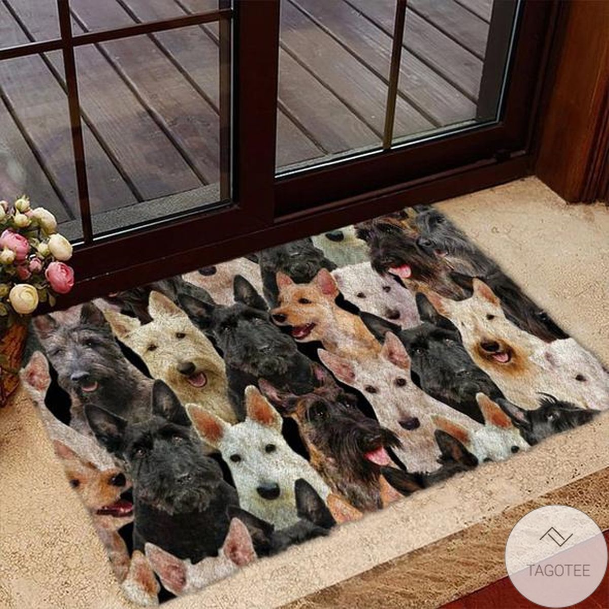 A Bunch Of Scottish Terriers Doormat