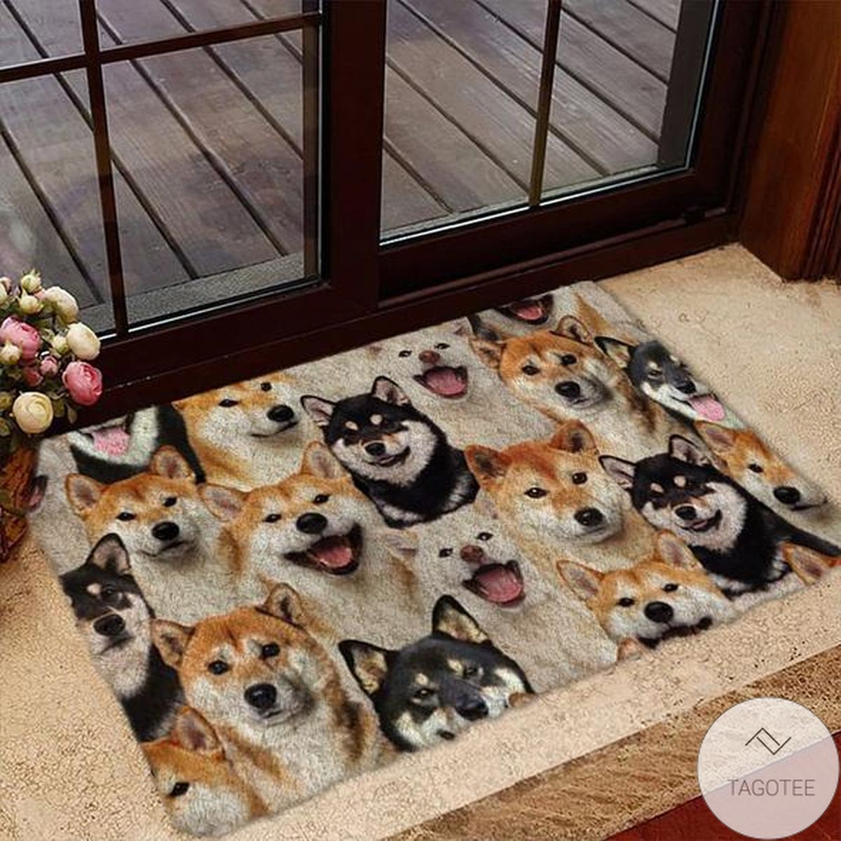A Bunch Of Shiba Inus Doormat