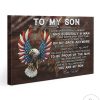 American Eagle The Proudest Moment For Me Is Telling Others You Are My Son Canvas
