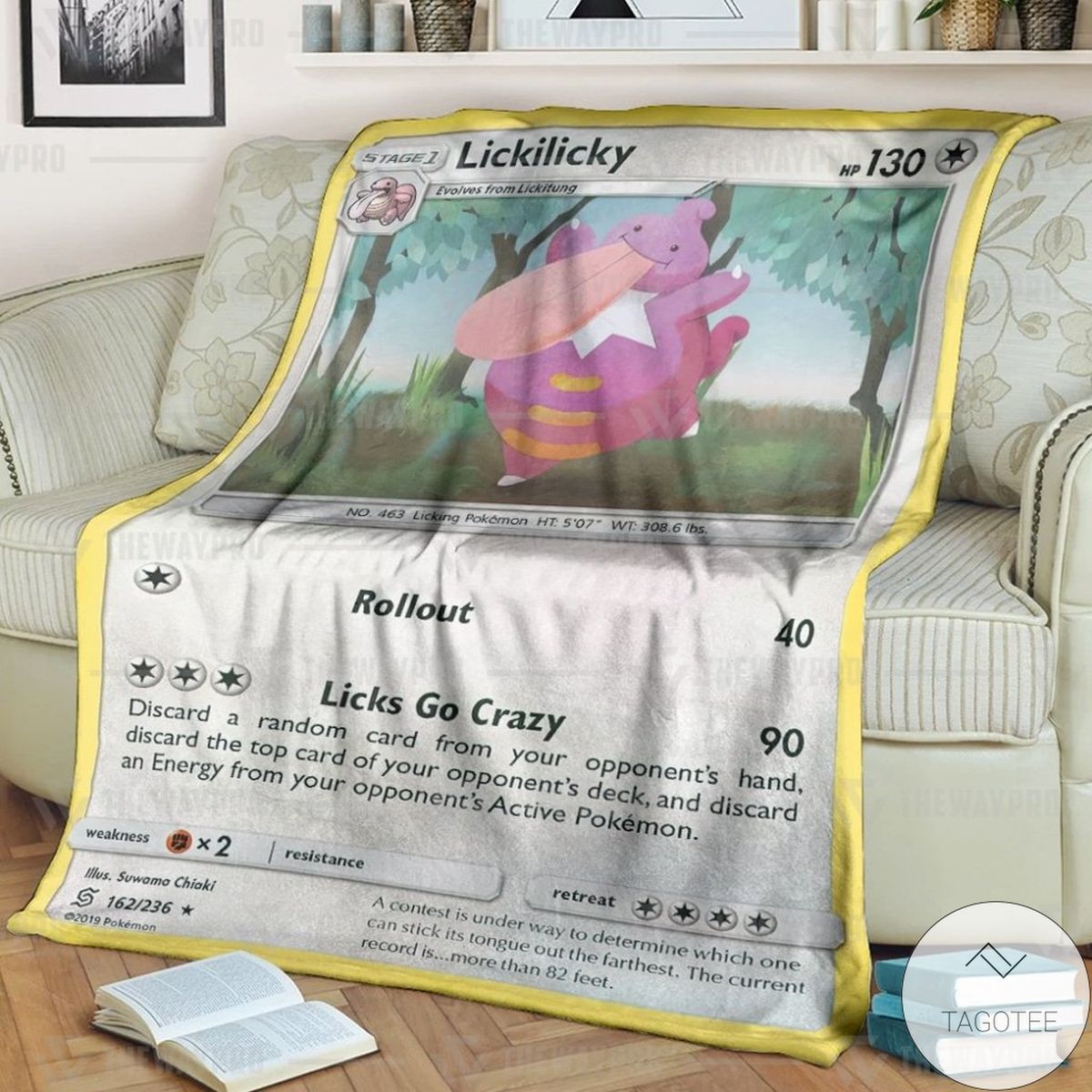 Anime Pokemon Lickilicky Custom Blanket