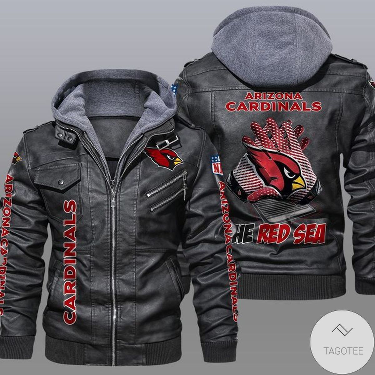 Arizona Cardinals 2D Leather Jacket