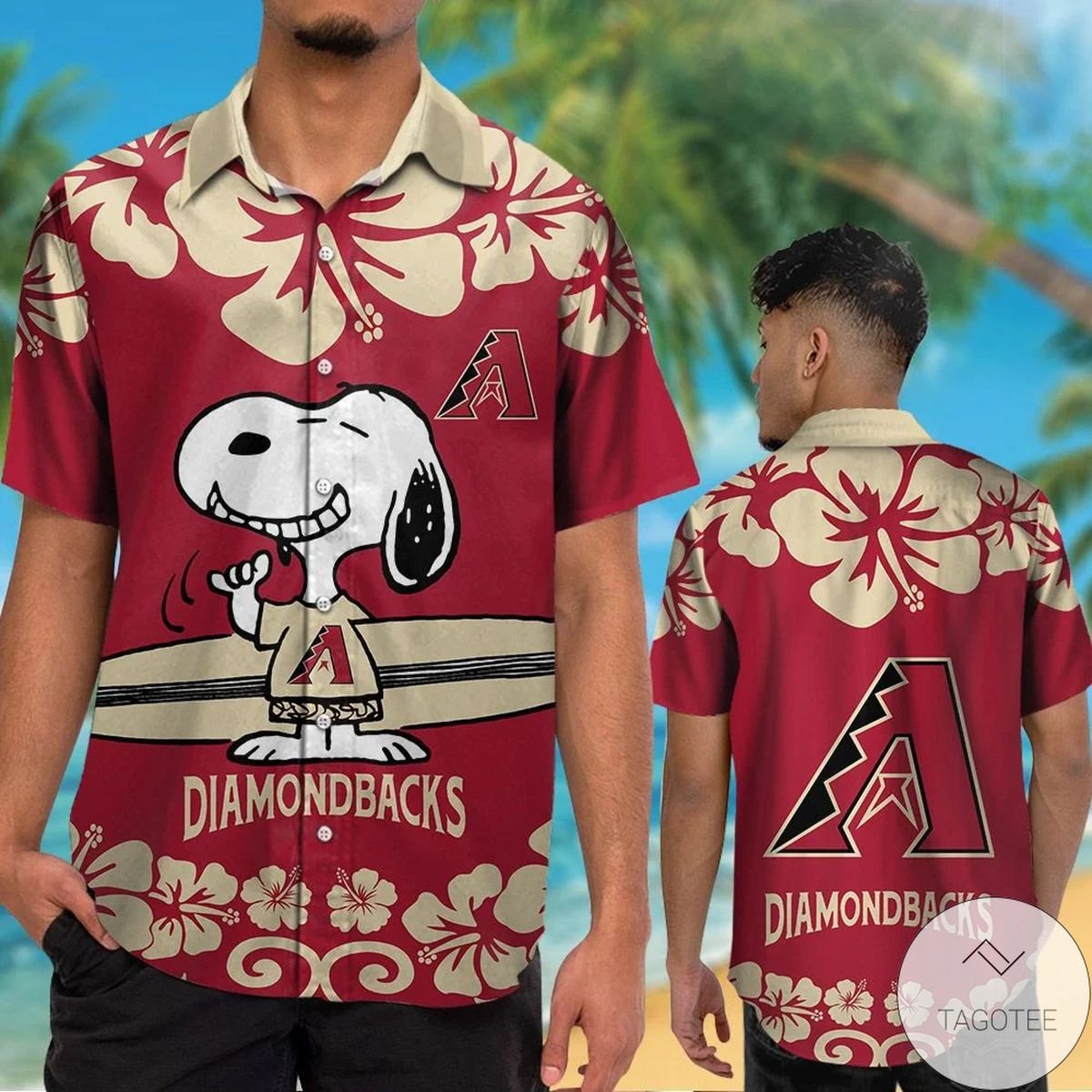 Arizona Diamondbacks Snoopy Hawaiian Shirt