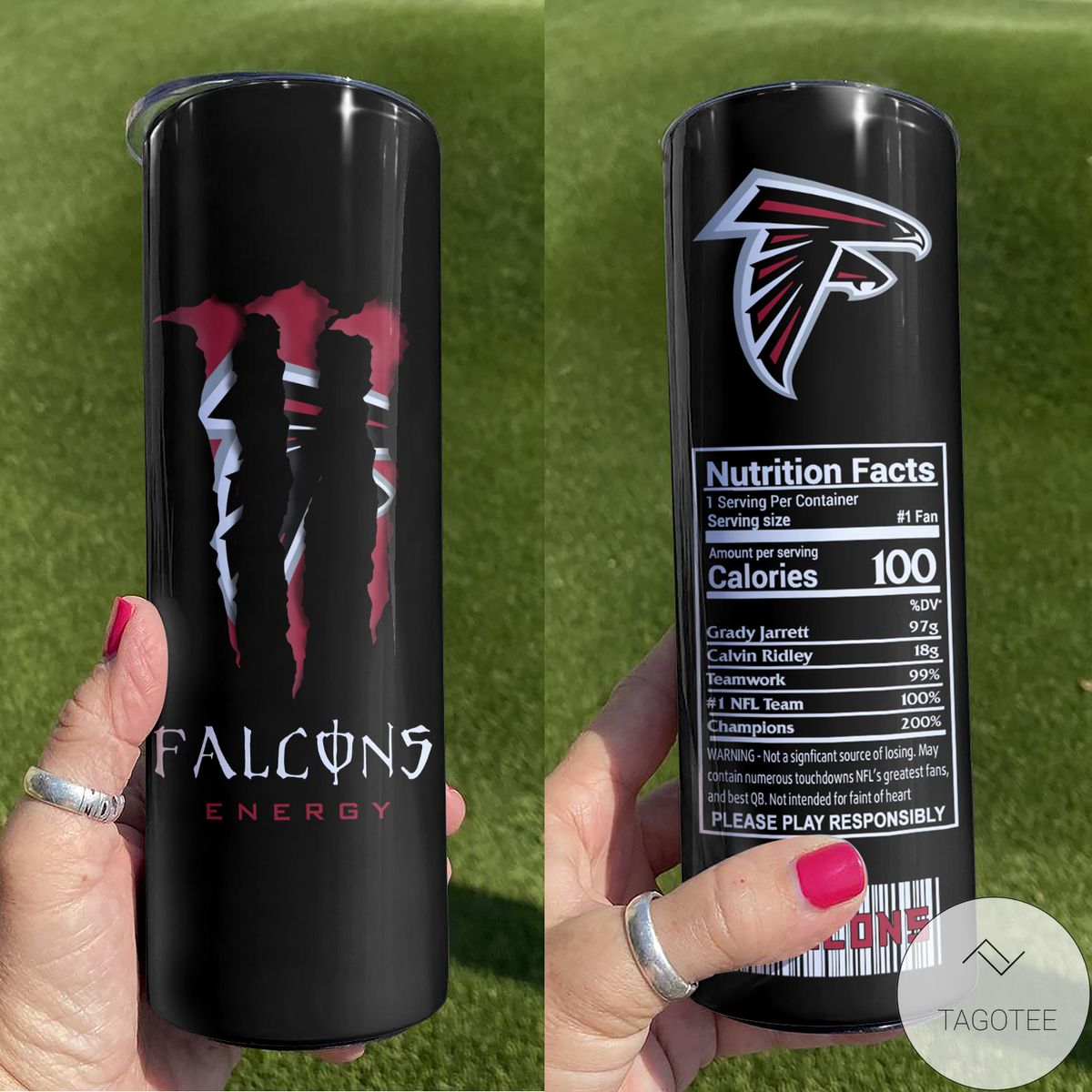 Atlanta Falcons Monster Energy Skinny Tumbler