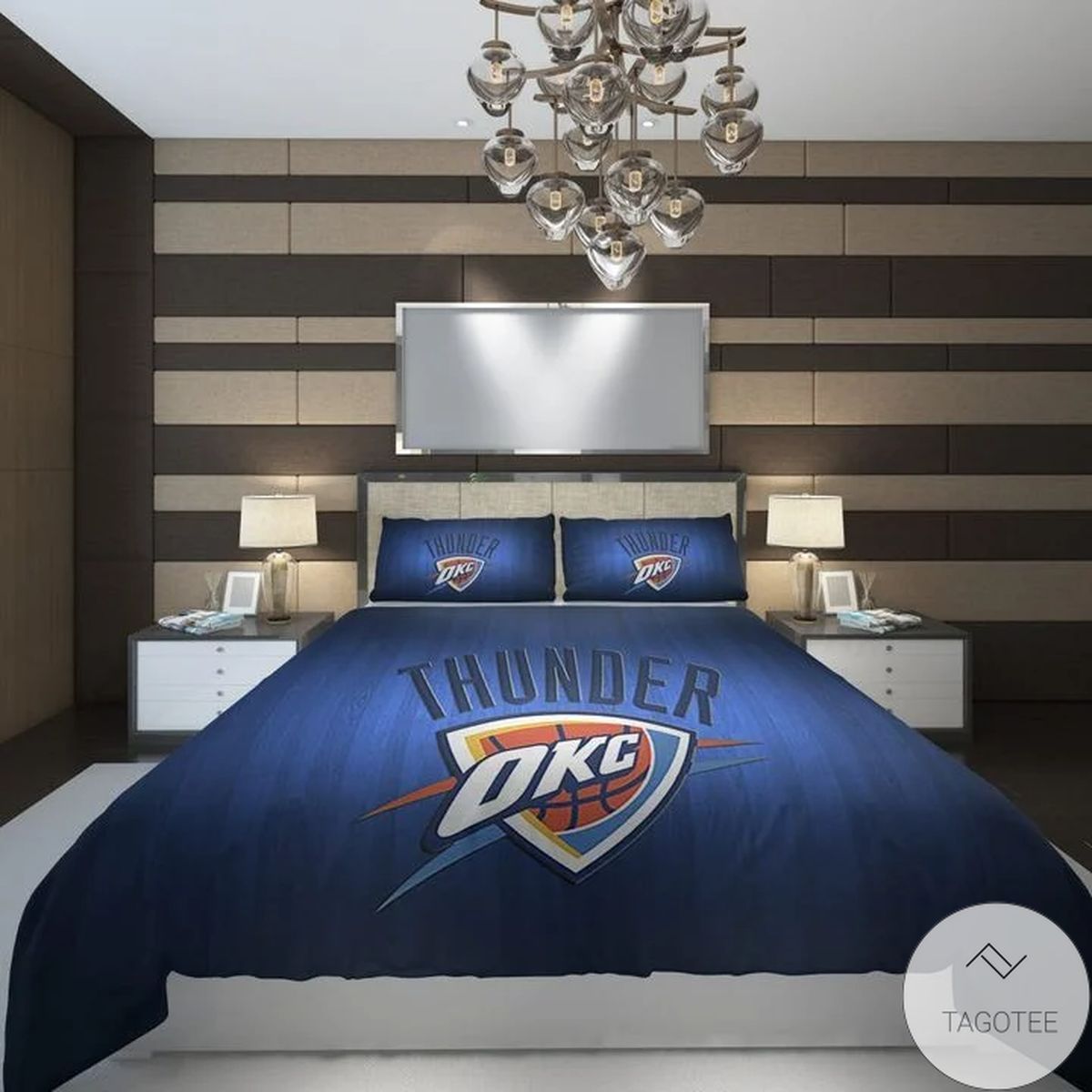 Basketball City Logo Oklahoma Bedding Set
