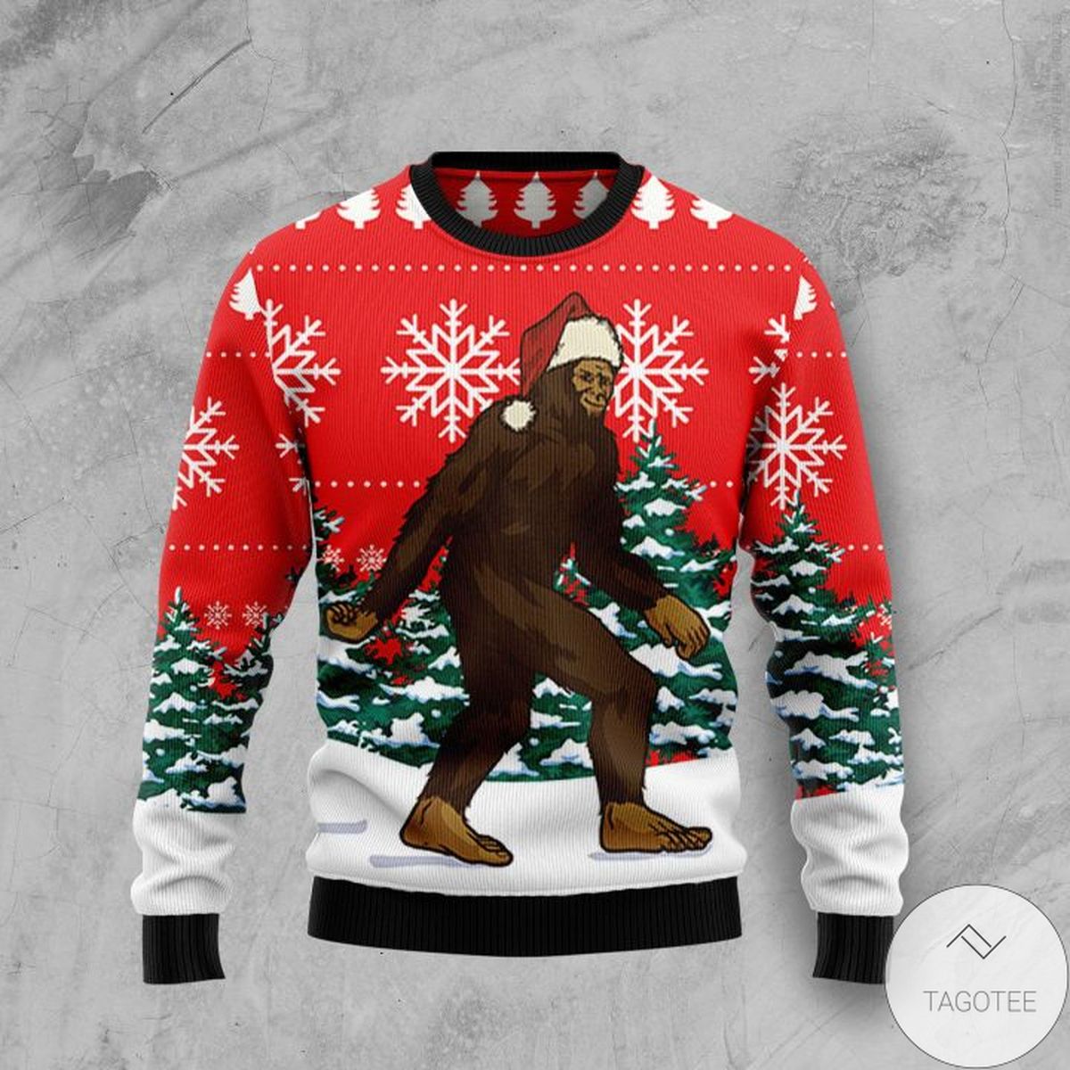 Bigfoot Ugly Christmas Sweater