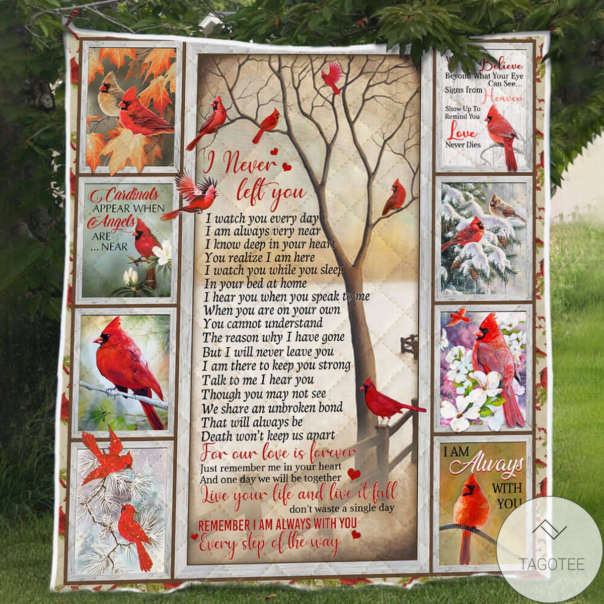 Birds And Tree In The Fall I Never Left You Blanket Quilt