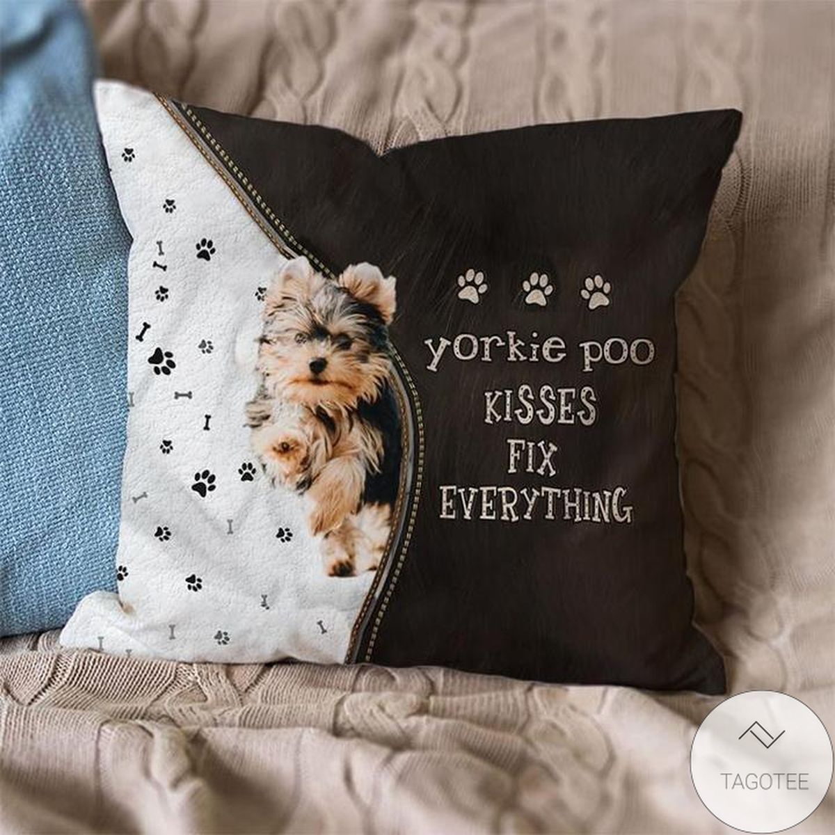 Black And Tan Pomeranian Kisses Fix Everything Pillowcase