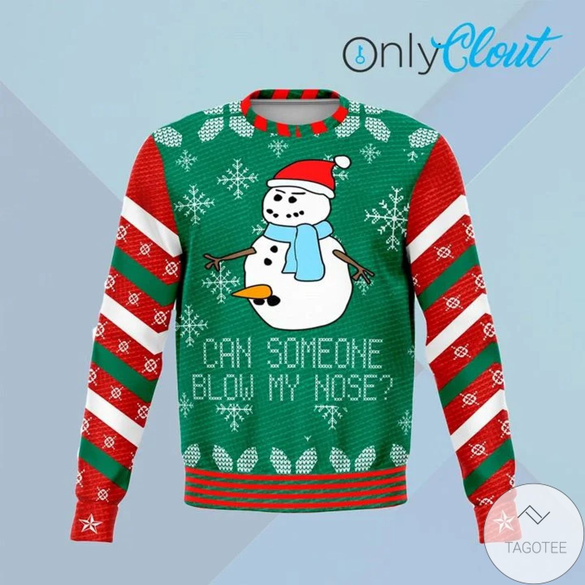 Blow My Nose Funny Ugly Christmas Sweater