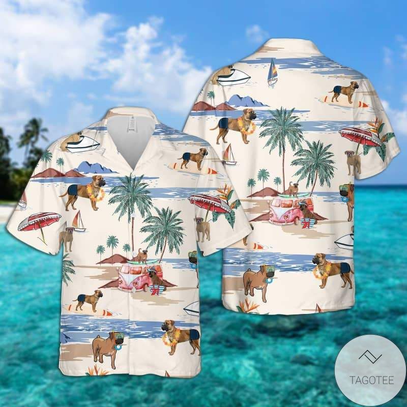 Boerboel Summer Beach Hawaiian Shirt