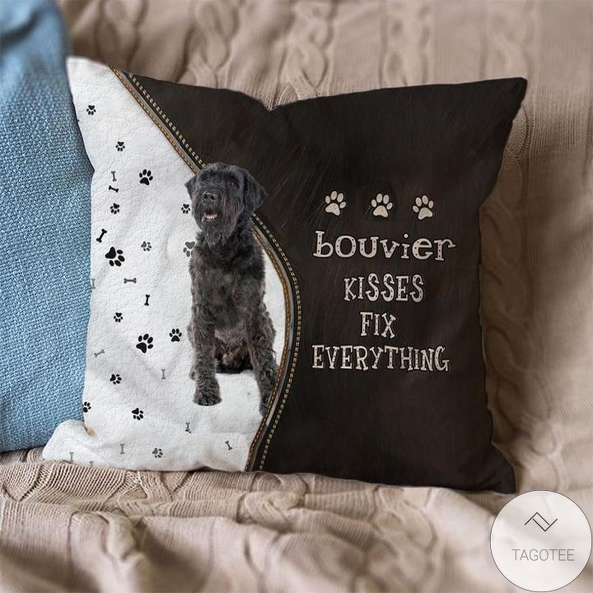 Bouvier Kisses Fix Everything Pillowcase
