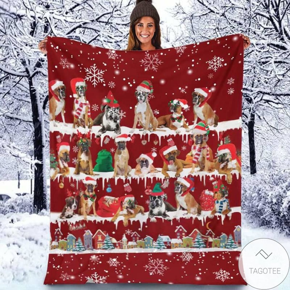 Boxer - Christmas Blanket