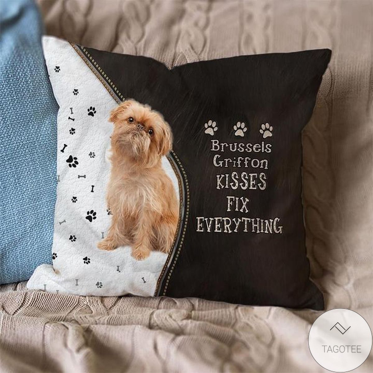 Brussels Griffon Kisses Fix Everything Pillowcase
