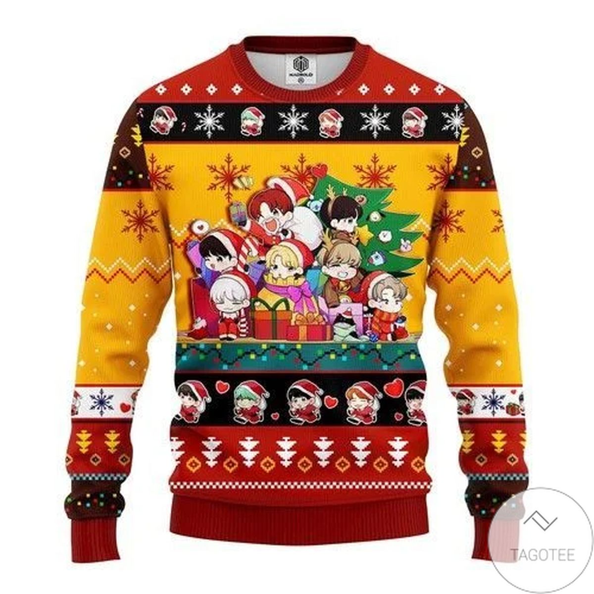 Bts Army Chibi Cute Ugly Christmas Sweater