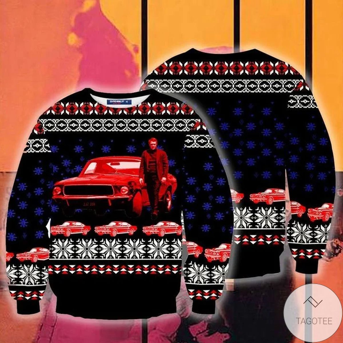 Bullitt 1968 Ugly Christmas Sweater