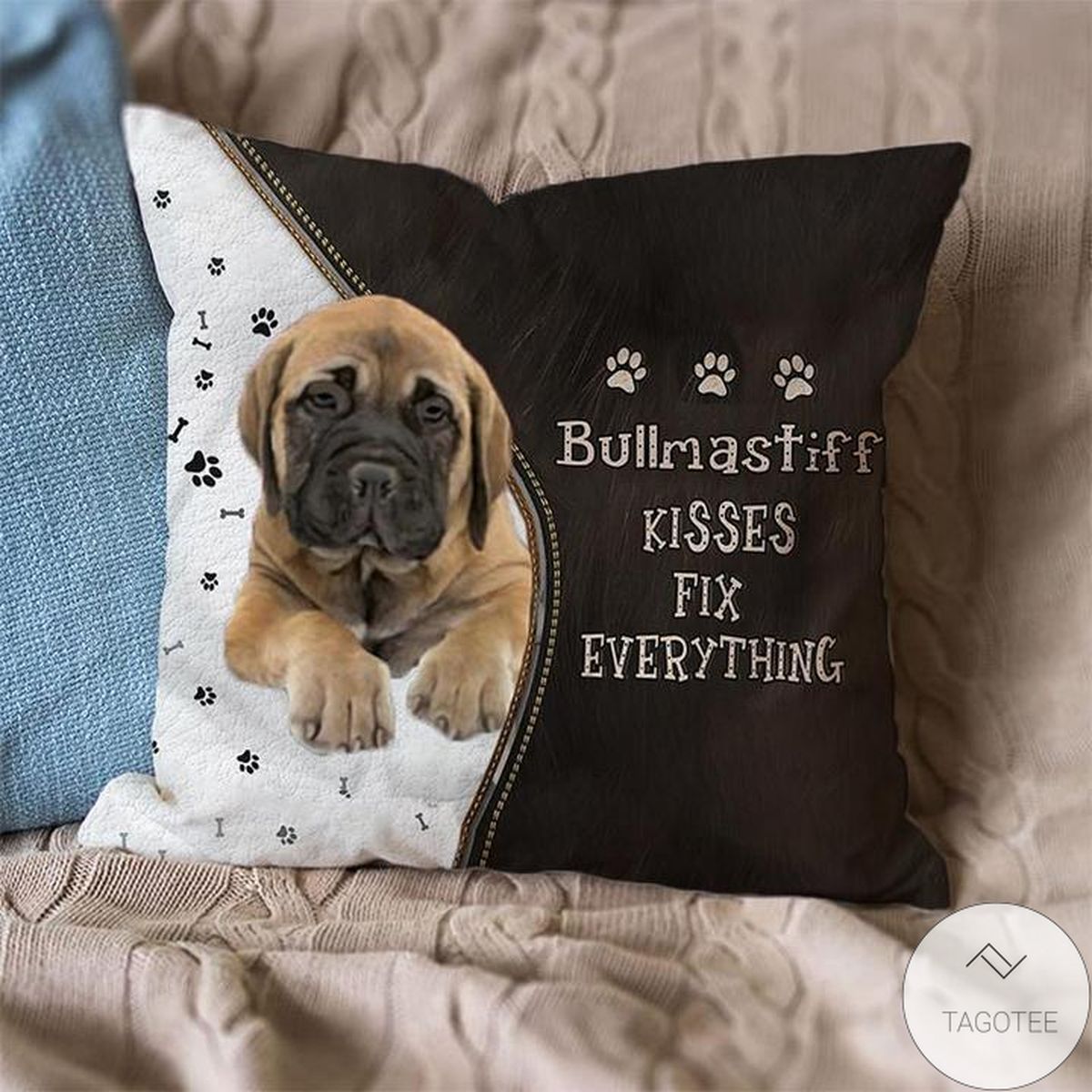 Bullmastiff Kisses Fix Everything Pillowcase