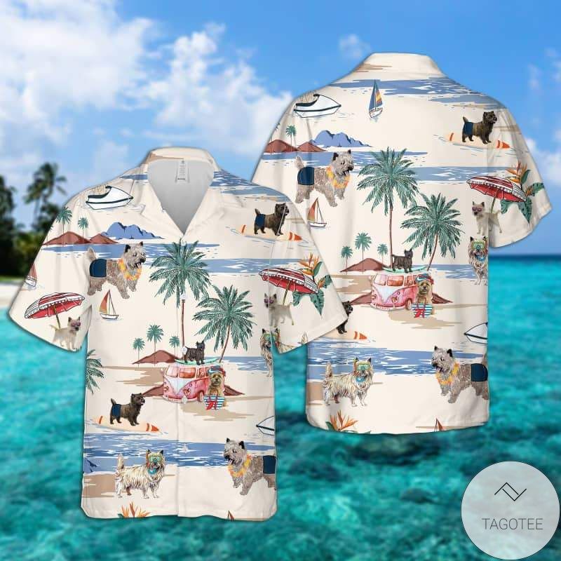 Cairn Terrier Summer Beach Hawaiian Shirt