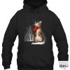 Cat Red Scarf In Snow Christmas Shirt