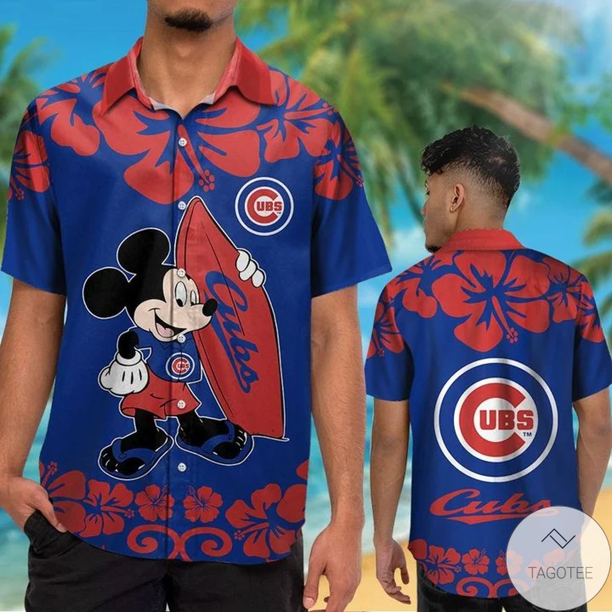 Chicago Cubs Mickey Mouse Hawaiian Shirt
