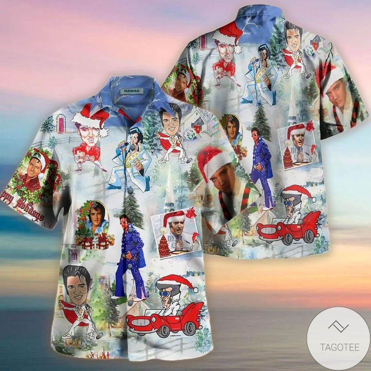 Christmas Elvis Presley Hawaiian Shirt